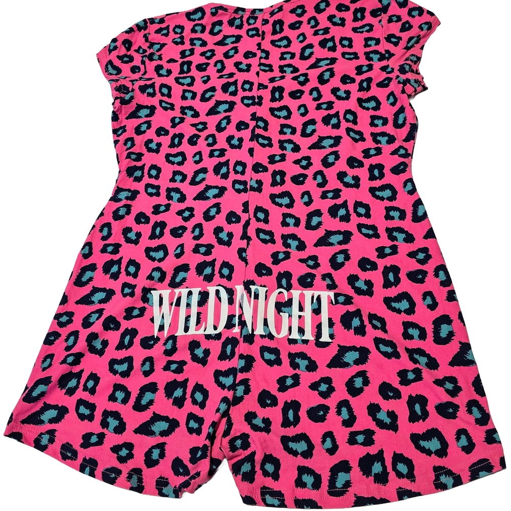 Pink Leopard Print Jumpsuit